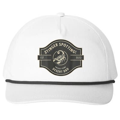 Desert Dad Fun Logo Stinger Spotting! Snapback Five-Panel Rope Hat