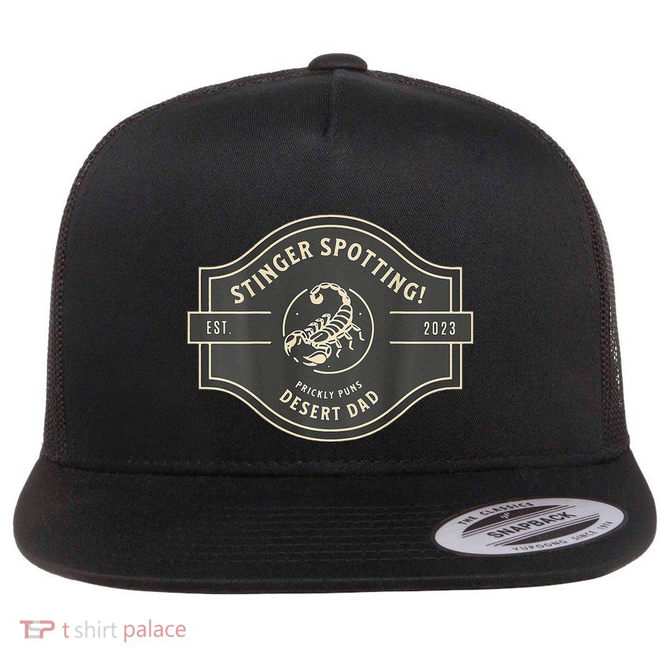 Desert Dad Fun Logo Stinger Spotting! Flatbill Hat