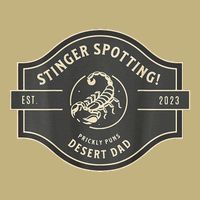 Desert Dad Fun Logo Stinger Spotting! Cooling Performance Crew T-Shirt