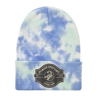 Desert Dad Fun Logo Stinger Spotting! Tie Dye 12in Knit Beanie