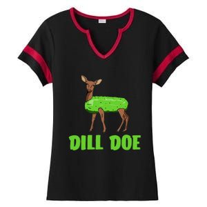 Dill Doe Funny Adult Humor Funny Nature Deer Redneck Ladies Halftime Notch Neck Tee