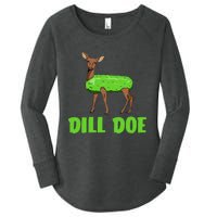 Dill Doe Funny Adult Humor Funny Nature Deer Redneck Women's Perfect Tri Tunic Long Sleeve Shirt