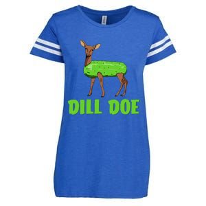 Dill Doe Funny Adult Humor Funny Nature Deer Redneck Enza Ladies Jersey Football T-Shirt