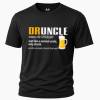 Druncle Definition Funny Gift For Uncle Present Novelty Cooling Performance Crew T-Shirt