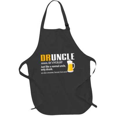 Druncle Definition Funny Gift For Uncle Present Novelty Apron