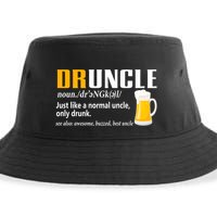 Druncle Definition Funny Gift For Uncle Present Novelty Sustainable Bucket Hat