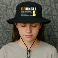 Druncle Definition Funny Gift For Uncle Present Novelty Bucket Hat