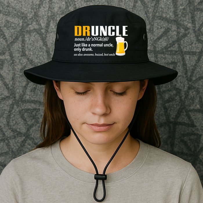 Druncle Definition Funny Gift For Uncle Present Novelty Bucket Hat