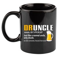 Druncle Definition Funny Gift For Uncle Present Novelty 11oz C Handle Ceramic Mug