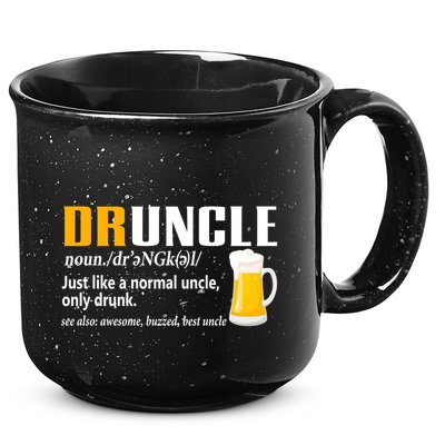 Druncle Definition Funny Gift For Uncle Present Novelty 15oz Campfire Ceramic Mug