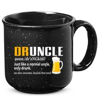 Druncle Definition Funny Gift For Uncle Present Novelty 15oz Campfire Ceramic Mug