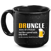 Druncle Definition Funny Gift For Uncle Present Novelty 15oz Campfire Ceramic Mug
