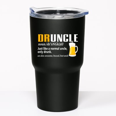 Druncle Definition Funny Gift For Uncle Present Novelty Tumbler