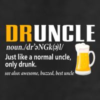 Druncle Definition Funny Gift For Uncle Present Novelty Golf Towel