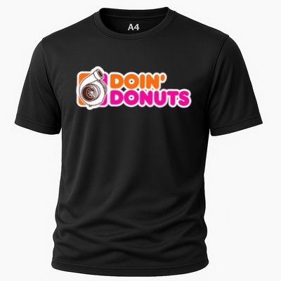 Doin Donuts Funny Racing & Drift Car Enthusiast Cooling Performance Crew T-Shirt