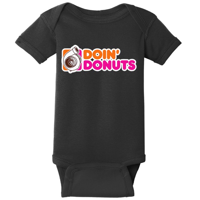 Doin Donuts Funny Racing & Drift Car Enthusiast Baby Bodysuit