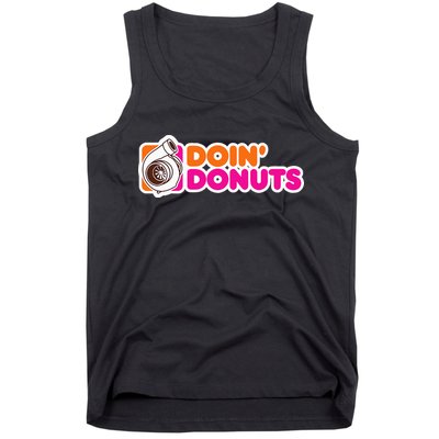 Doin Donuts Funny Racing & Drift Car Enthusiast Tank Top