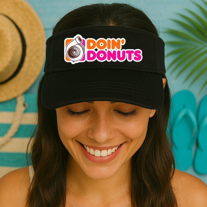 Doin Donuts Funny Racing & Drift Car Enthusiast Visor