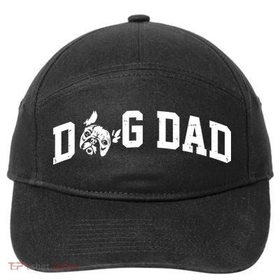 Dog Dad French Bulldog 7-Panel Snapback Hat