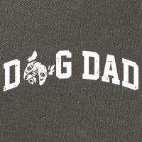 Dog Dad French Bulldog Cotton Canvas Backpack