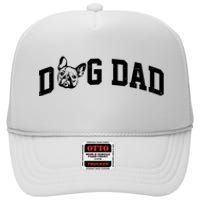 Dog Dad French Bulldog High Crown Mesh Back Trucker Hat