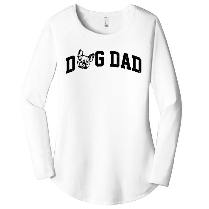 Dog Dad French Bulldog Women's Perfect Tri Tunic Long Sleeve Shirt