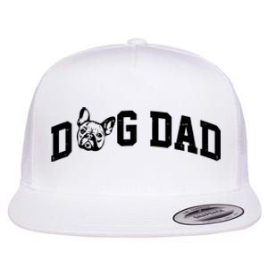 Dog Dad French Bulldog Flat Bill Trucker Hat