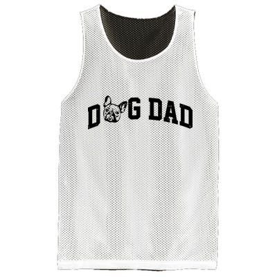 Dog Dad French Bulldog Mesh Reversible Basketball Jersey Tank