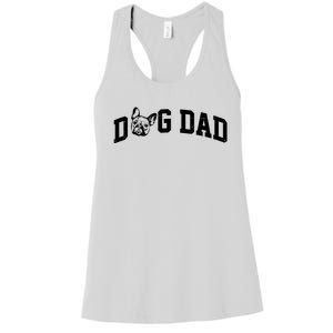 Dog Dad French Bulldog Women's Racerback Tank