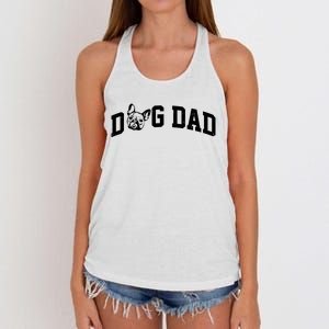 Dog Dad French Bulldog Women's Knotted Racerback Tank