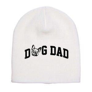 Dog Dad French Bulldog Short Acrylic Beanie