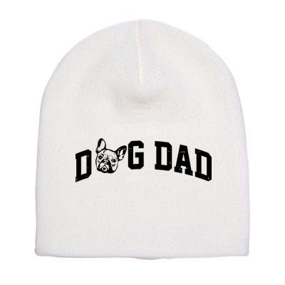 Dog Dad French Bulldog Short Acrylic Beanie