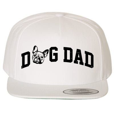 Dog Dad French Bulldog Wool Snapback Cap