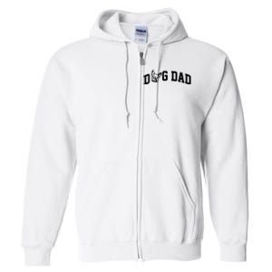 Dog Dad French Bulldog Full Zip Hoodie