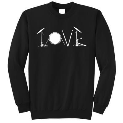 Drummers Drumming Gift Drum Love Drums Drummer Sweatshirt