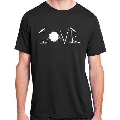 Drummers Drumming Gift Drum Love Drums Drummer Adult ChromaSoft Performance T-Shirt