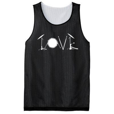 Drummers Drumming Gift Drum Love Drums Drummer Mesh Reversible Basketball Jersey Tank