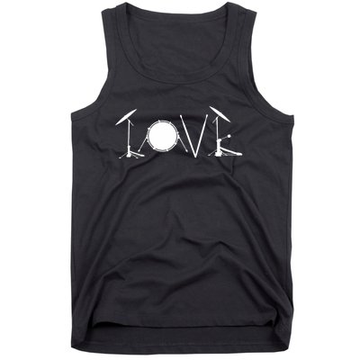 Drummers Drumming Gift Drum Love Drums Drummer Tank Top