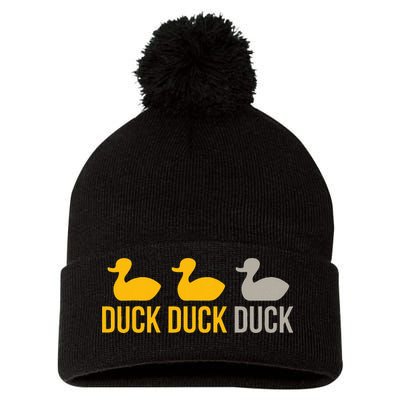Duck Duck Grey Duck Minnesota Pom Pom 12in Knit Beanie
