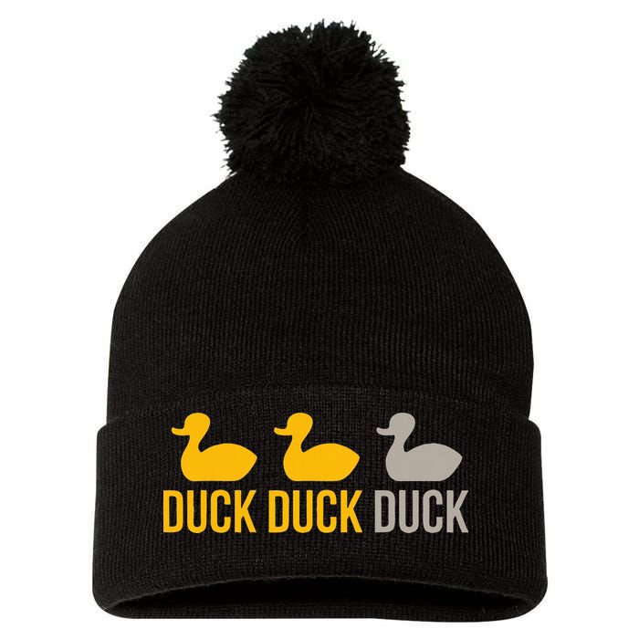 Duck Duck Grey Duck Minnesota Pom Pom 12in Knit Beanie