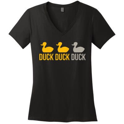 Duck Duck Grey Duck Minnesota Women's V-Neck T-Shirt