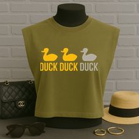 Duck Duck Grey Duck Minnesota Garment-Dyed Women's Muscle Tee