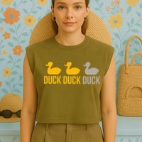 Duck Duck Grey Duck Minnesota Garment-Dyed Women's Muscle Tee