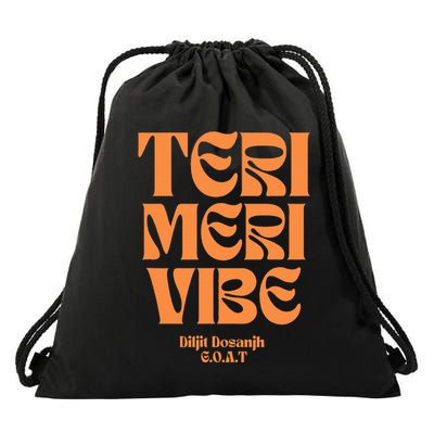 Diljit Dosanjh Goat Typography Drawstring Bag