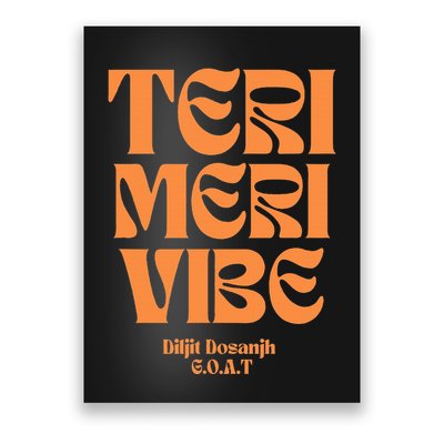 Diljit Dosanjh Goat Typography Poster