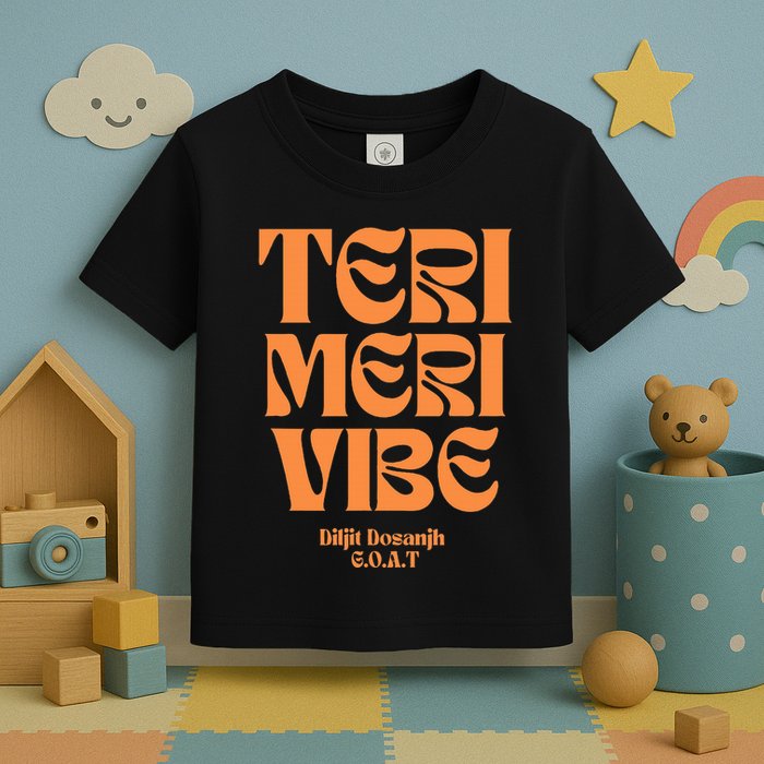 Diljit Dosanjh Goat Typography Toddler T-Shirt