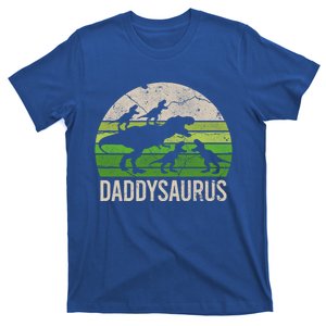 Daddy Dinosaur Gift Daddysaurus Rex 4 Great Gift Funny Gift T-Shirt