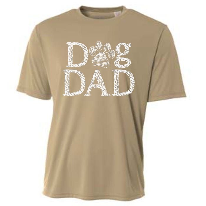 Dog Dad Graphic Father`s Day Dog Lover Cooling Performance Crew T-Shirt