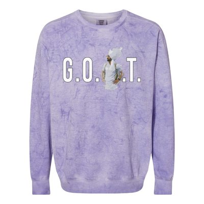 Diljit Dosanjh G.O.A.T. Punjabi Singer Colorblast Crewneck Sweatshirt