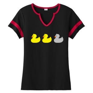 Duck Duck Gray Duck Funny Minnesota Ladies Halftime Notch Neck Tee